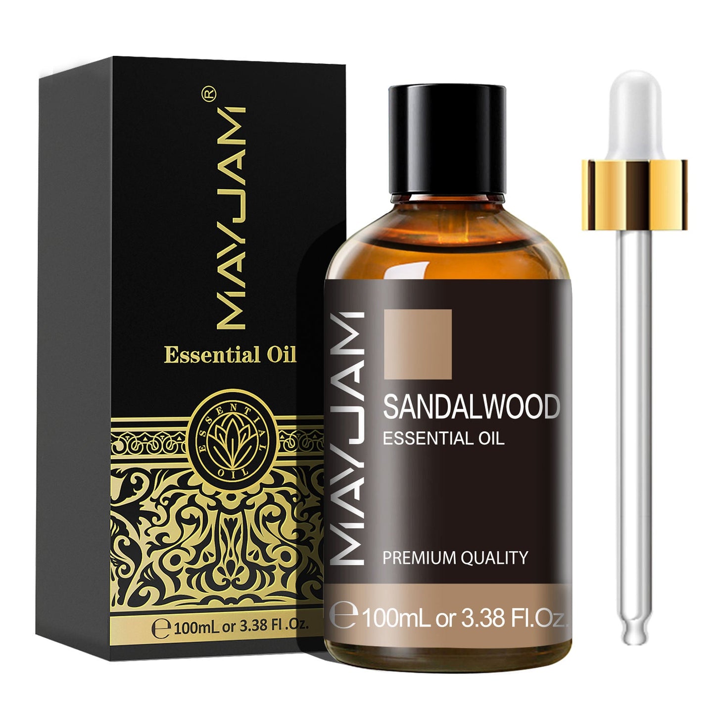 100ml Essential Oil | Natural Aromatherapy Scent | Mayjam Sandalwood