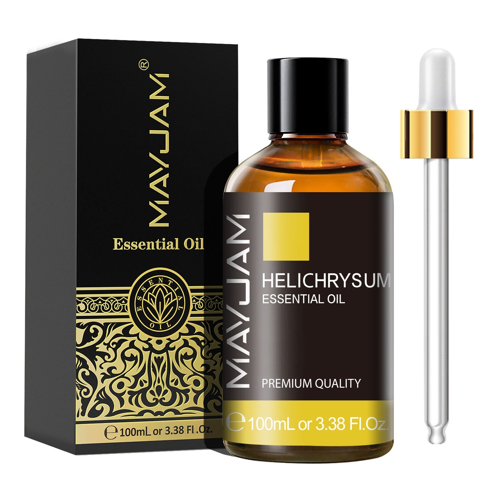 Helichrysum Essential Oil 100ml | Natural Aromatherapy | Mayjam