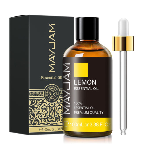 Lemon Essential Oil 100ml | Natural Aromatherapy | Mayjam Basil - 100ml