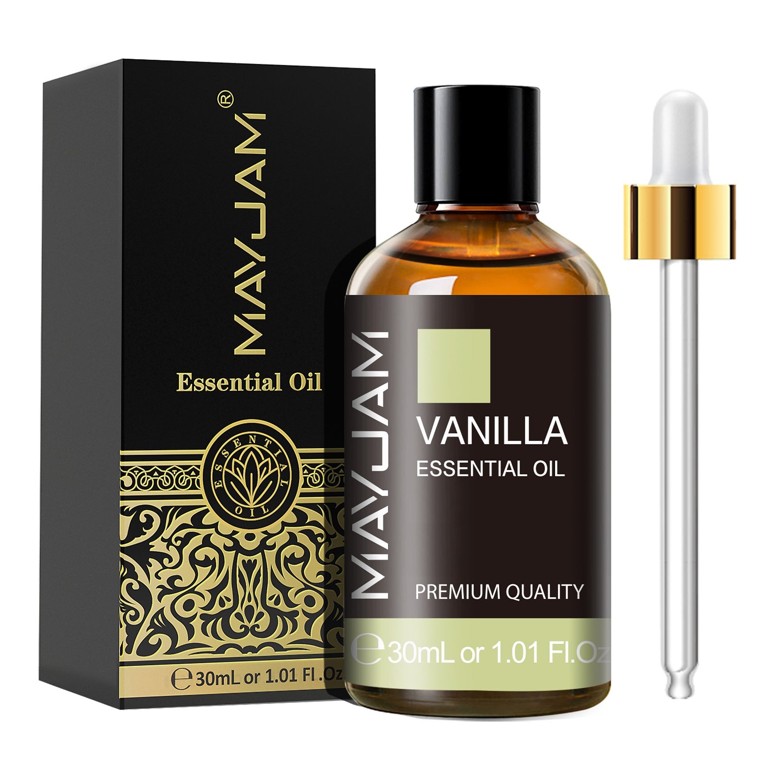 Vanilla Essential Oil 30ml | Natural Aromatherapy Scent | Mayjam Vanilla - 30ml